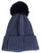 Mashaouyo Alle Mädchen Jungen Wintermützen Fleece Warm Dicke Mode Strickmütze Regenbogen Mütze (Navy, One Size)