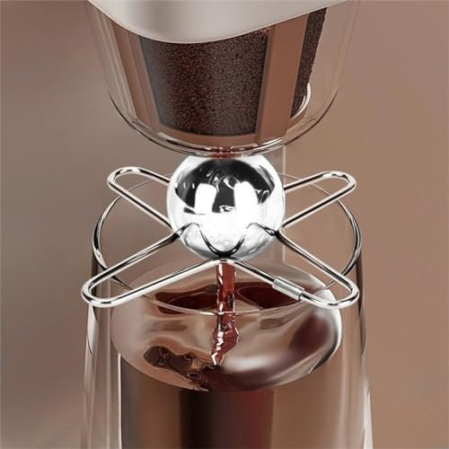 Bola de enfriamiento de café, bola de acero inoxidable para cubitos de hielo de café expreso con soportes para la mayoría de tazas (A)