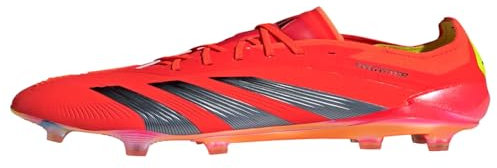 Adidas Predator Elite - Tacos de fútbol para terreno firme, Solar Red/Core Black/Team Solar Yell, 7 US