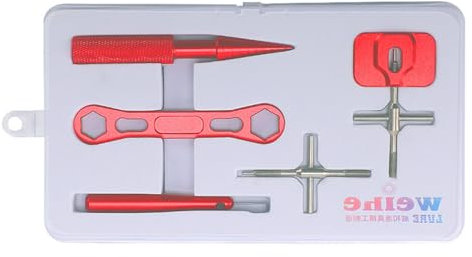 X-Institute 5-teiliges Angelrollen Wartungs Reparatur Werkzeug Set
