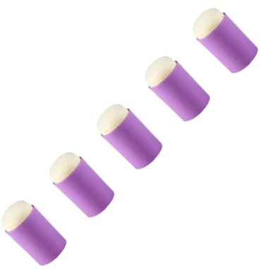 HAPINARY 5pcs Ink Daubers Drawing Sponge Finger Sponge Stamp Foam Sponge Finger Painting Kit Sponge Painting Foam Stampers Paint Sponges Finger Daubers Making Stamp for Purple