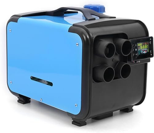 Calentador de aire diésel integrado de 3 usos, 12 V/24 V/220 V, 5 KW, calentador de estacionamiento de combustible con 4 salidas de aire y pantalla LCD, para automóviles, camiones, autobuses y remol