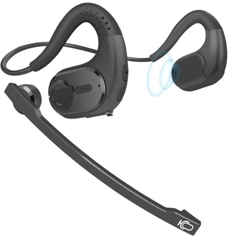 Knoruley Bluetooth 5.3 Wireless Headset with Microphone Truck Driver Bluetooth Headset Sports Headset SP Noise Cancellation