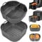 Molde Silicona Freidora de Aire, Silicona Air Fryer para COSORI 5,5L/6L/6,2L/6,4L, Philips XL 8,3L, Russell Hobbs XXL 8L/8,3L, Air Fryer Silicona Inserto para Philips 2000 Serie 6.2L NA230