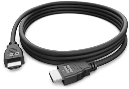 Dell HDMI 2.0 Cable CB325H – 1.83m Black, Supports 4K & 5K at 60Hz, Plug & Play, HDMI Ethernet Channel, Male-to-Male, High-Speed Audio/Video Transmission