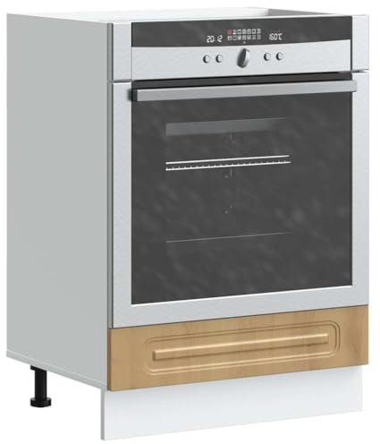 Tomostar Armoire à Four, Meuble pour Four Meuble Bas de Cuisine Kalmar chêne Artisanal Bois d'ingénierie 60x46x81,5 cm