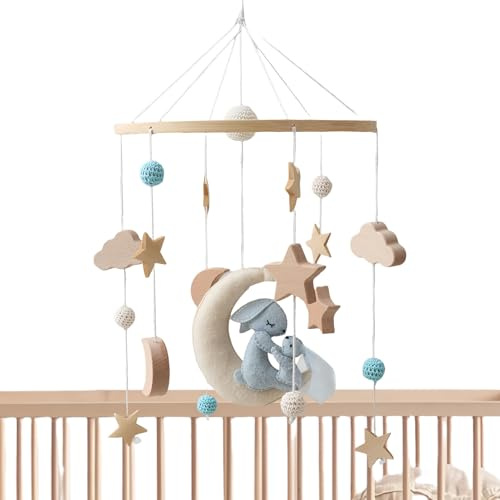 Krippen-Mobile für Babys, pädagogisches Stubenwagen, drehbare, beruhigende Bettglocke für und Mädchen, Baby-Kinderwagen, Laufstall, Kinderzimmer, neue Eltern, Kinderbetreuung