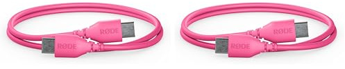 RØDE SC22 USB-C zu USB-C Kabel (30 cm, Pink) (Packung mit 2)