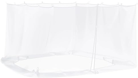 vidaXL Zanzariera per gazebo 220 mesh Bianco 4 x 3 x 2 cm Poliestere