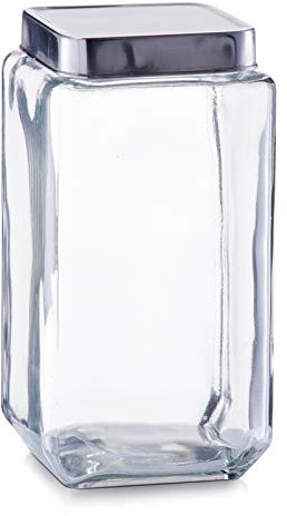 Zeller Vorratsglas, Frischhaltebehälter, 2000 ml, Aludeckel