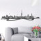 WANDKINGS Wandtattoo Skyline Münster 120 x 34 cm - Milchglasfolie - 35 Farben zur Wahl