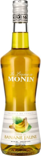Monin Likör Bananen (1 x 0,7l) - Aromatisch für Cocktails und Desserts - Tropischer Bananenlikör für kreative Getränke