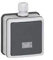 Legrand 090462 Poussoir Étanche NO+NF à Voyant Plexo, IP66, 6A, 250V, Gris