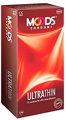 MOODS Ultra Thin Condoms - 12 Kondome für ein ganz nahes Gefühl