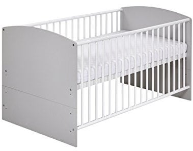 Schardt 04 492 46 02 Kombi - Kinderbett, Classic grey inklusive Umbaukit, 70 x 140 cm