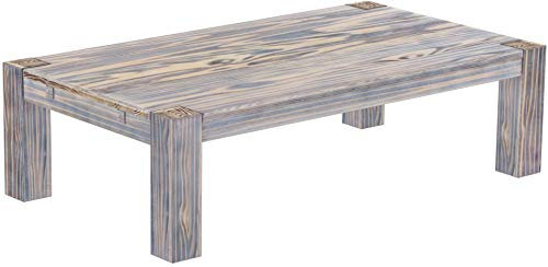 B.R.A.S.I.L.-Möbel Brasilmöbel Couchtisch Rio Kanto 160x90 cm Zebra Afrika Wohnzimmertisch Holz Tisch Pinie Massivholz Stubentisch Beistelltisch Echtholz Größe und Farbe wählbar