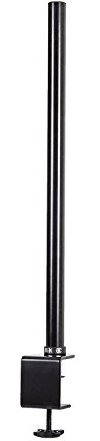 Duronic DM35POLE BK 61 cm Stange | Erweiterung für Monitorhalterung | Große Tischklemme mit Einer Klemme | Kompatibel mit Tischhalterung von Duronic | Hohe Flexibilität in Monitorhöhe | Verlängerung