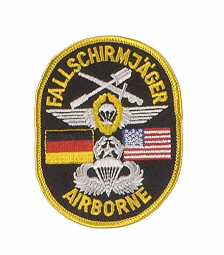 baum-m gmbh Abzeichen Deutsch-Amerikanische Fallschirmjäger Airborne Bestickter Aufnäher Patch 100 x 80 mm