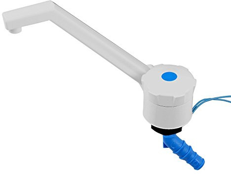 Unbekannt 12v Wasserhahn für Wohnmobil, Wohnwagen - ABS Kunststoff, Bauhöhe: 135 mm, 90 g, grau