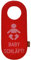 Filz Türschild Filzband Türhänger Wendeschild Klinkenschild Anhänger für Hoteltür Band Ring aus Filz Baby schläft (Rot - 1 Stück)