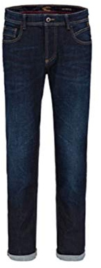 camel active Herren Regular Fit 5-Pocket Jeans aus Baumwolle Dunkelblau, menswear-34/30