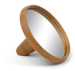 Spring Copenhagen Satellite Mirror - Eleganter Holzspiegel | dekorativer Spiegel | 16 cm | Holz (FSC-Eiche) | Design von Christoffer Skjøtt | Ausgewählte Designgeschenke