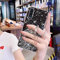 Uposao Kompatibel mit Samsung Galaxy A50 Hülle Glitzer Silikon Handyhülle mit Ring Halter Ständer Schutzhülle für Mädchen Glänzend Bling Strass Diamant Transparent TPU Handyhülle,Schwarz