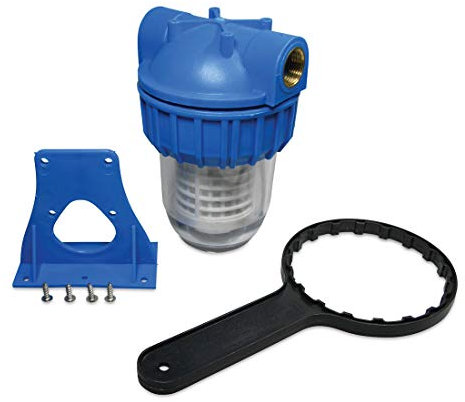 Bevo 0892495 Hydro-S Kunststoff-Wasserfilter 5 klein - 60 micron, IG 3/4 Zoll, Schlüssel und Halterung