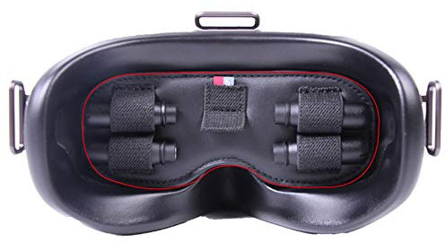 Hensych Objektivschutz Multifunktionale Schutzabdeckung für FPV Brille V2 Staubdichte Sonnenblende Pad Antenne microSD Kartenaufbewahrung Halter für FPV Combo Zubehör