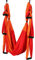 MINGPINHUIUS Aerial Yoga Swing Set, Swing Yoga, Yoga Hängematte Trapez Swing Trapez Yoga Kit, Flying Yoga Inversion Tool, Antigravity Decke Hanging Yoga Sling (Doppeltes Rot)