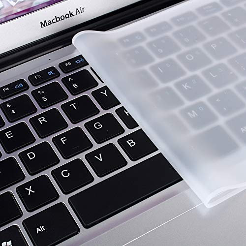 Silikon Tastaturschutz kompatibel mit 15-17 Zoll Notebook-Tastatur, Ultradünnes Transparentes Silikon Haut Silikonhülle Clear Film Universal Notebook