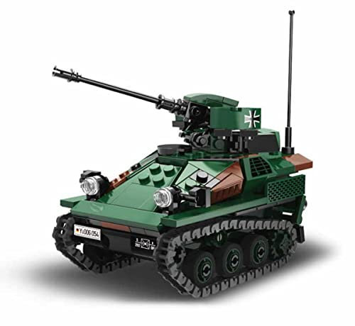 BlueBrixx 06054 Marke Xingbao – Wiesel 1, Bundeswehr aus Klemmbausteinen mit 394 Bauelementen.Kompatibel mit Anderen Klemmbausteinmarken. Lieferung in Originalverpackung.
