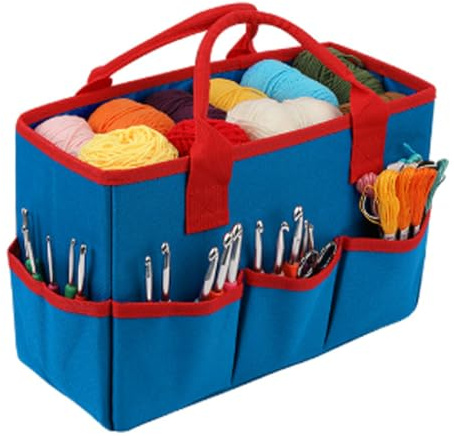 DZOZO Näh-Aufbewahrungstasche, Schreibtisch-Aktenordner, Tragetasche, Organizer, Kunst, Handwerk, Aufbewahrung, faltbar, Gartenwerkzeug, Lehrer, Bürobedarf, Tragetasche, Kunst-Organizer