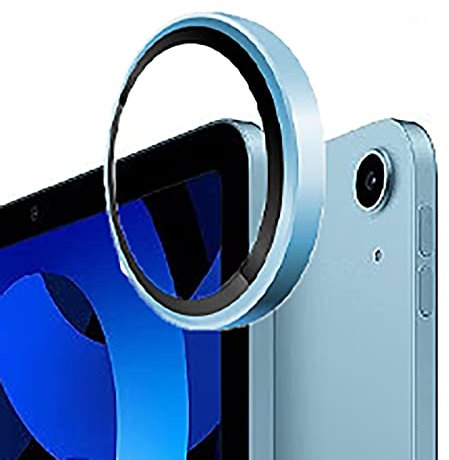 GIOPUEY [Protezione Completa Pellicola Fotocamera Compatibile con iPad 10 2022, [Doppia Protezione] Metallo + Vetro Temperato, Protezione Fotocamera - Blue