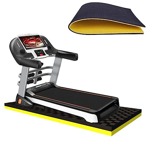 WORDFUN Schallschutzmatte Für Laufband, 180 * 85cm 200 * 100cm Bodenschutzmatte, Fitness Unterlegmatte, Weniger Vibration, Multifunktionsmatte, Für Rudergeräte Crosstrainer Heimtrainer