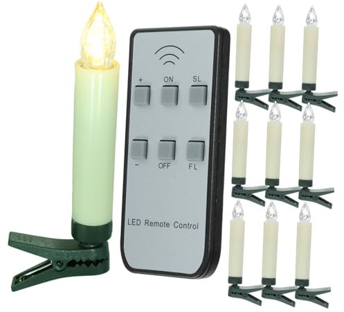 OSALADI 3st Weihnachtskerzenlichter Mit Baumclips Weihnachtsbaum Fernbedienung Geführte Weihnachtskerzen Christbaumkerze Zum Aufstecken Weihnachtsbaumkerzen Haushalt Elektronisches Produkt