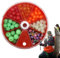Toseky Gummiperlen, Salzwasser-Angelperlen,199 Stück Fishing Gummi-Perlen Für Angelgeräte - Salzwasserperle Mit Aufbewahrungsbox, Angelköderperle, Angelschnurperle Für Süß- Und Salzwasser