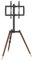 vidaXL TV Tripod Stand - 37-65 Inch Screen - Max VESA 400x400-40kg Capacity - Swivel ±50° - Steel/Wood - Cable Management - Black/Walnut