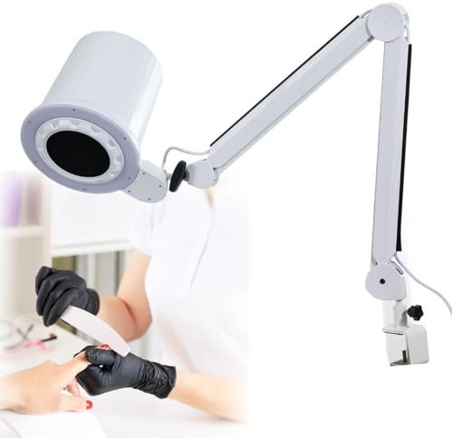 GTANND Vacuum Nail Dust Collector,Nail Dust Extractor Machine,Professional Nail Dust Collector,With Two Replacement Filter/Universal Table Mount Clamp