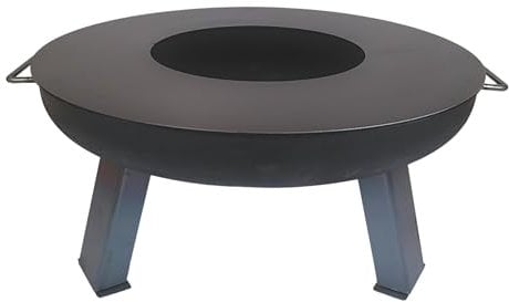 SOUK ONE Plancha de 60 cm de diámetro, anillo de fuego, anillo para barbacoa, para brasero, barril de fuego, plancha de acero de 4 mm de grosor (contenido del envío: 1 plancha sin brasero)