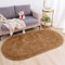 AIMECO Skandinavischer Teppich lang oval Waschbarer Teppich Memory Foam Wohnzimmerteppich Schlafzimmerteppich Kinderteppich 100x200 cm,Hellbraun
