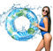 Schwimmring Erwachsene Groß- Aufblasbarer Schwimmring Schwimmreifen mit Griffen, Pool Schwimmring für Erwachsene, Sommer Wasser Pool Floating Ring für Schwimmbad Wasser Outdoor Spielzeug Party Zubehör