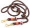 Hundeleine aus Tau | 1 cm dick | Chocolate Truffle | 2 m / 2,5 m / 3 m verstellbare Führleine, handgefertigtes Design, robust, für kleine & mittelgroße Hunde – braun