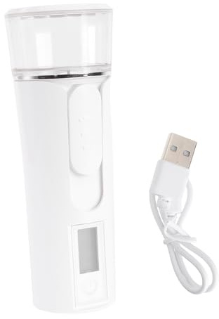 Veemoon Nano Gesichtsspray 40 Ml Weiß Handheld Usb Gesichtsnebel Feuchtigkeitsspendender Hautbefeuchter Für Gesichtspflege Und Porenreinigung