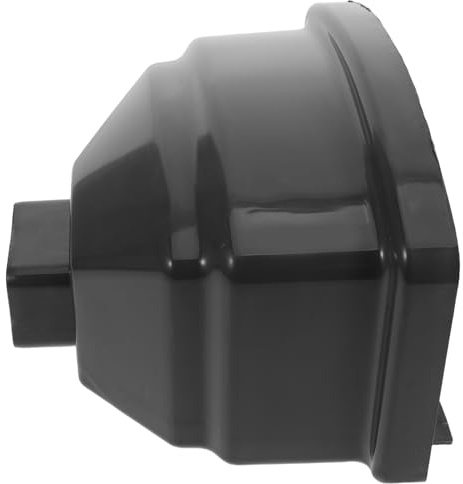 FOYTOKI Curved Rainwater Diverter 60x80mm for Gutter Downspout Plastic Rainwater Collector Funnel Compatible with Roof Drainage System Rain Barrel Adapter