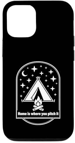 Design Graphique Home is Where You Pitch It Camping Night Coque pour iPhone 12/12 Pro