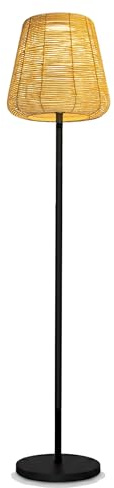 Lumisky Solar-Stehleuchte für den Außenbereich, aus Polyrattan mit LED-Modul, warmweiß, Fernbedienung, TALL BOHEME SOLAR H160 cm