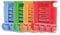 Medikamentendosierer Tablettenbox 4er Set (=4Stück - jede Farbe 1x) Pillenbox Pillendose 7 Tage Medikamenten Dosierer Spender Original Tiga-Med Qualität