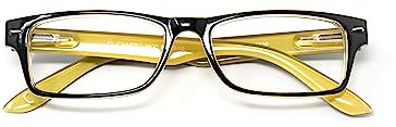 CHARRO Occhiali da Lettura Kansas Nero-Giallo +1,50