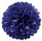 JZK 10 x Pompoms Pompons, 25cm Durchmesser, Seidenpapier blume Dekoration für Wohnzimmer Hochzeit Geburtstag Babyparty Kinder Party Weihnachten Silvester, dunkelblau